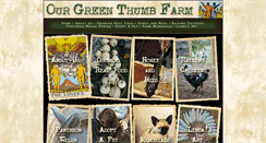 Desktop Screenshot of ourgreenthumbfarm.com